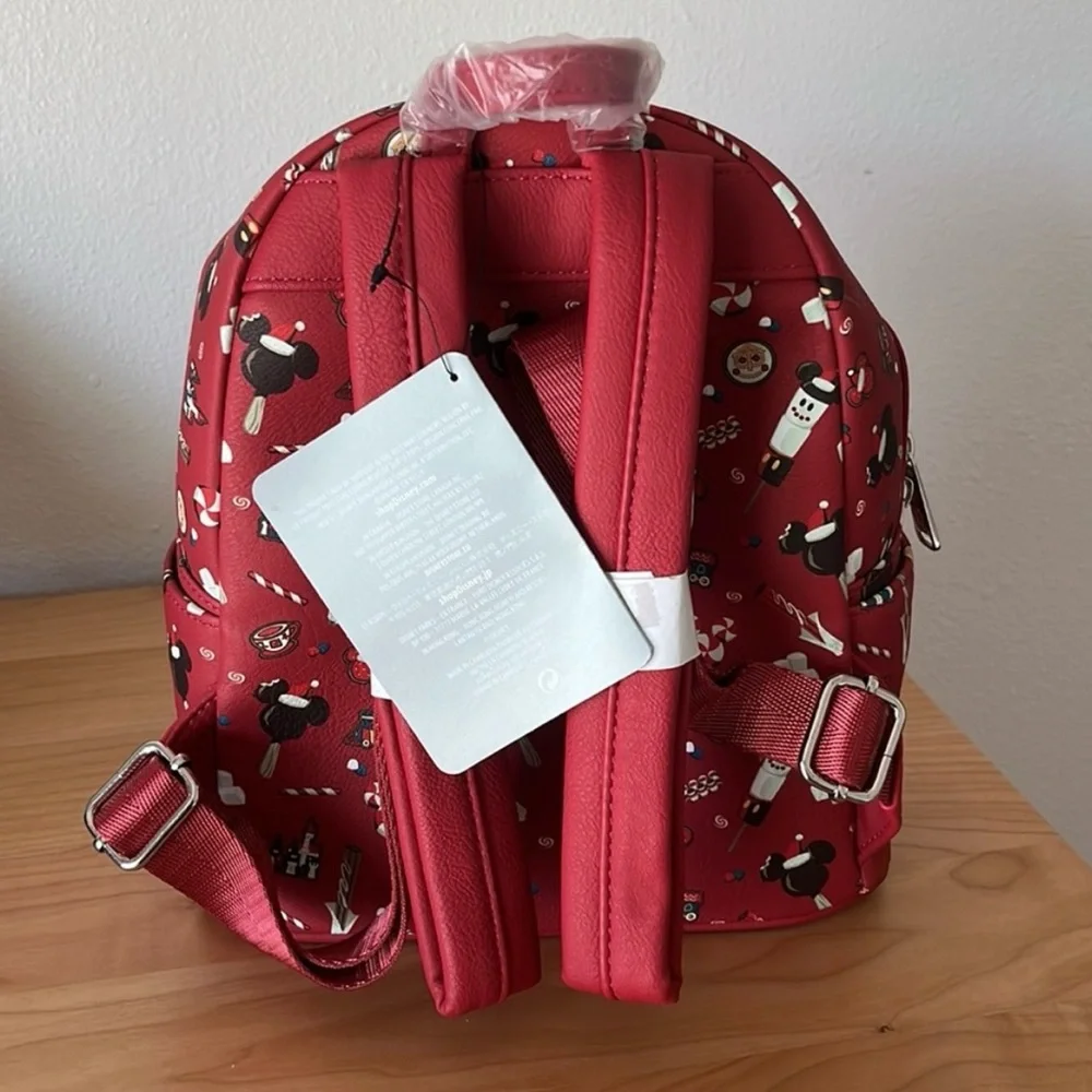 NWT Disney Loungefly Red Holiday Treats Backpack